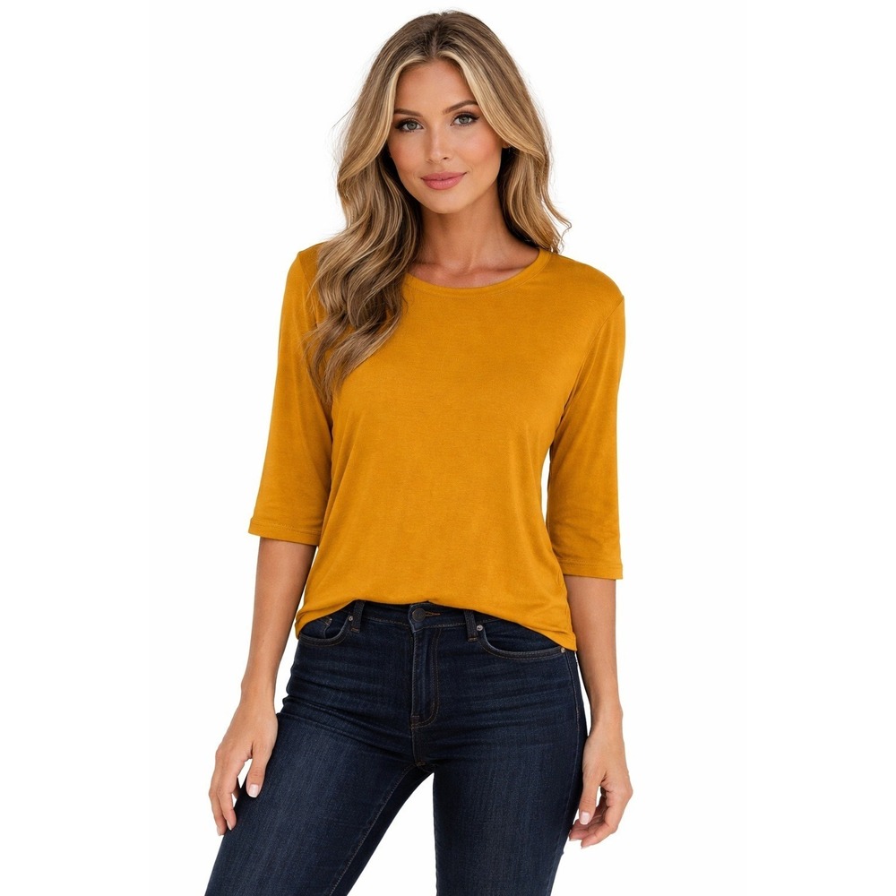 100%‎ Auth Burberry Brit Mustard Yellow Cotton Knit Top Back Zip Logo L